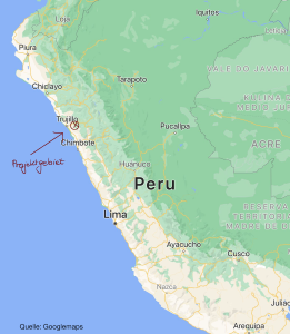 Peru: Landkarte Laredo